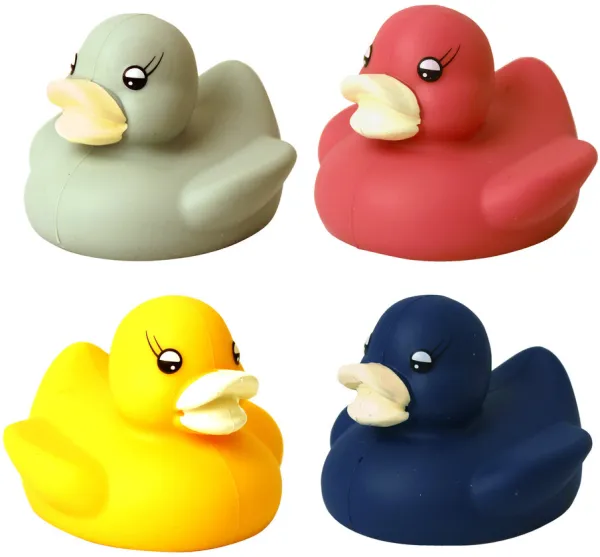 Silikonbadankor, röd, gul, grön eller blå - 1 st.