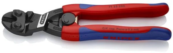 Knipex KNIPEX CoBoltÂ® Kompakt bultsax svart atramenterad, med smala flerkomponentshandtag 200 mm