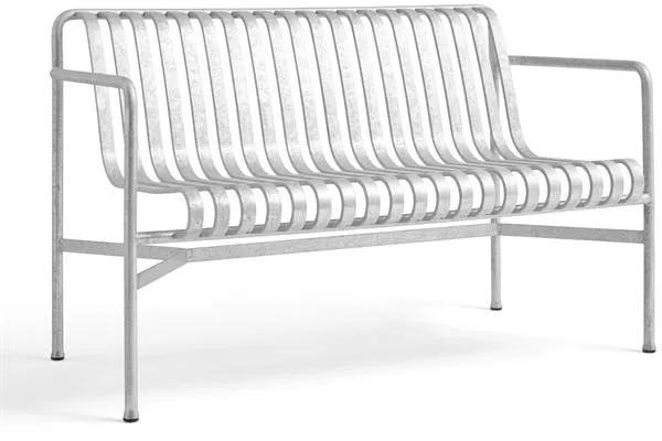 HAY Palissade Dining Bänk med Armstöd Varmgalvaniserat Stål