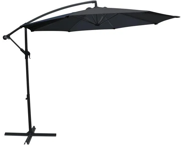 Hängparasol mörkgrå 300cm