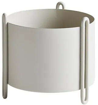 Woud Pidestall Blomkruka Liten Grå