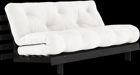 Karup Design Roots bäddsoffa med Roots madrass 160x200 natur/svart lackerad