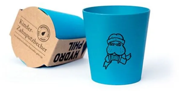 Organic Beauty Blå Tandborstningskopp Hydrophil (1 st)