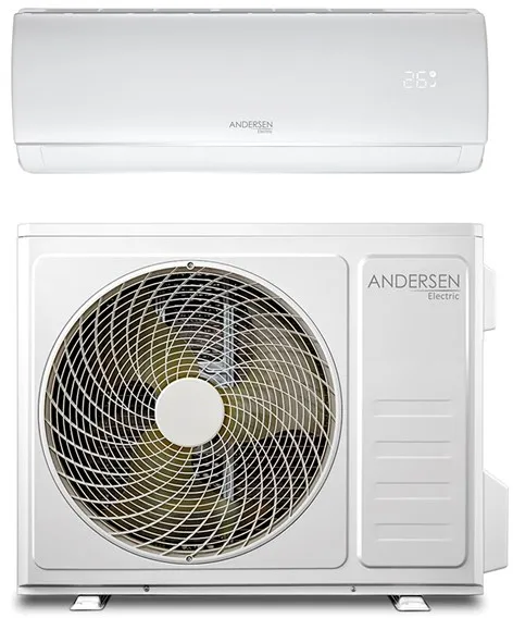 Andersen Electric AE 9000 luft/luft värmepump med WiFi, 3,4 kW, 5–63 m², vit